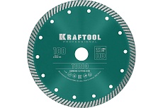 Диск алмазный отрезной турбо по бетону и кирпичу Kraftool Turbo 180х22 мм 36682-180