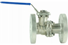 Шаровый кран DN.ru КШФП.316.200 Ду80 Ру16 с ISO-фланцем и рукояткой D160-04877
