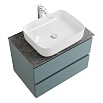 Мебель для ванной BelBagno Kraft 70 см со столешницей, эмаль, Голубой матовый