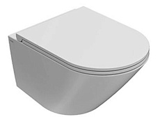 Подвесной унитаз Globo Forty3 FOS07.BI 52x36 безободковый, белый глянец