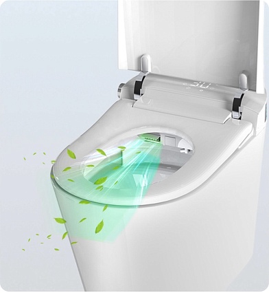 Электронный подвесной унитаз-биде Timo ТЕ-751 с инсталляцией и хромированной кнопкой