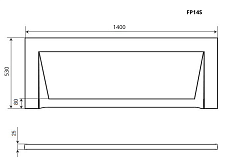 Фронтальная панель Timo FP14S 140 см