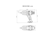 Аккумуляторный ударный гайковерт Metabo SSW 18 LTX 600 602198650