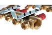 Комплект коллекторов Danfoss FHF-4 set с кронштейнами и воздухоотводчиками 4 контура 088U0704