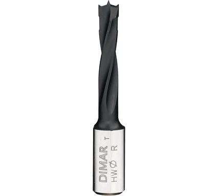 Сверло присадочное глухое правое 4 флейты 7x30 мм, L57.5. хвостовик 10x20 мм Dimar 2014117