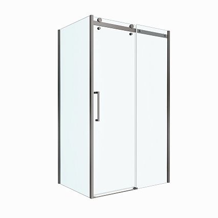 Душевой уголок BelBagno MARINO-2-AH-1-110/80-C-GM 110x80 прозрачный, оружейная сталь