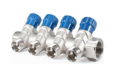 Коллектор с регулировочными вентилями PROFACTOR в/н 3/4&quot; х 4 вых 1/2&quot;нар PF MV 268.4