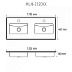 Раковина Melana MLN-2120XX 122 см