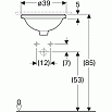 Раковина Geberit VariForm 39 см 500.746.01.2