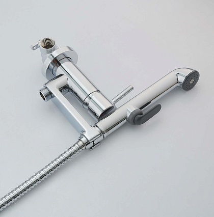 Смеситель Aquatek Ника AQ1819CR с гигиеническим душем, хром Смеситель Aquatek Ника AQ1819CR с гигиеническим душем, хром