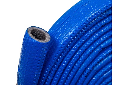 Теплоизоляция для труб K-FLEX PE COMPACT в синей оболочке 18/6 бухта 10м R060182103PECB