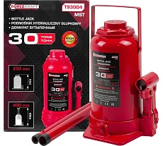 Домкрат бутылочный Forcekraft 30т с клапаном, h min-250мм, h max-400мм, ход штока-150мм FK-T93004 MST(58998)