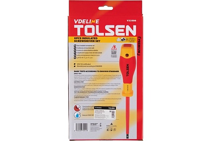 Набор диэлектрических отверток TOLSEN 6 предметов V33506