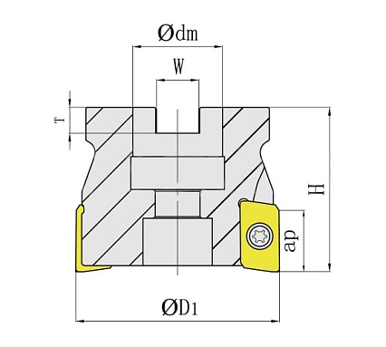 Фреза корпусная BAP 400R 100-32-6T STV KF000012
