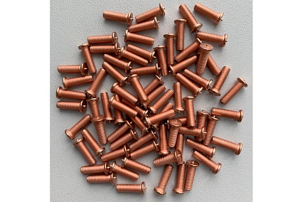 Шпилька приварная стальная омедненная 1000 шт, М5, 15 мм ОБТЕК 4028333