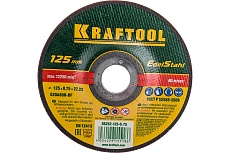 Отрезной абразивный круг Kraftool по нержавеющей стали для УШМ 125x0.75x22.23 мм 36252-125-0.75