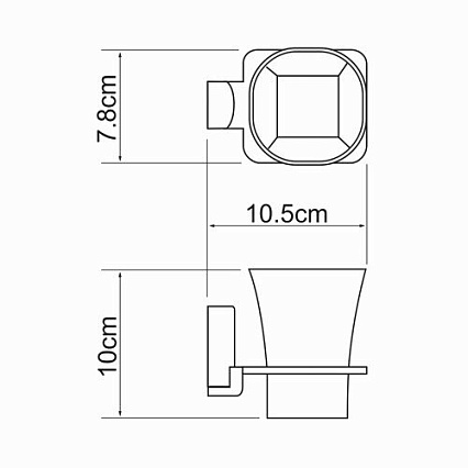 Держатель для стакана WasserKRAFT Leine K-5028