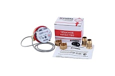 Счётчик учёта горячей воды Энбра с импульсным выходом EV-AM1i L80 D15 B со сгонами