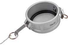 Алюминиевый камлок TITAN LOCK типа DC серия EcoLine, заглушка для ниппеля 4&quot; TL400DCAL-EL