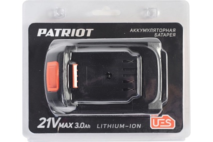 Батарея аккумуляторная PB BR 21V(Max) Li-ion UES 3.0 Ah, тонкая зарядка Patriot 180301123