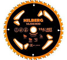 Диск пильный Vezdehod 184х16 мм, 40Т, 18º reverse Hilberg HVR185