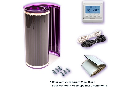 Комплект теплого пола VIOLET FLOOR 210 1 кв.м, шир. 0,5 м, с программируемым терморегулятором VLT1000313