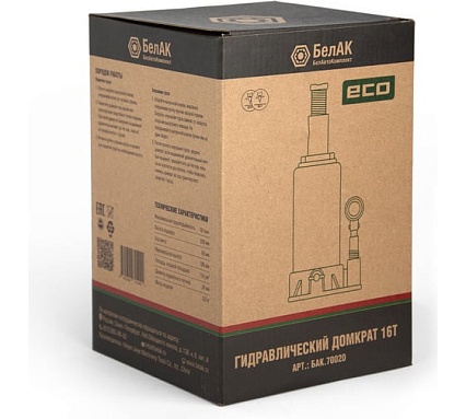 Гидравлический домкрат БелАК 16 т, ECO БАК.70020