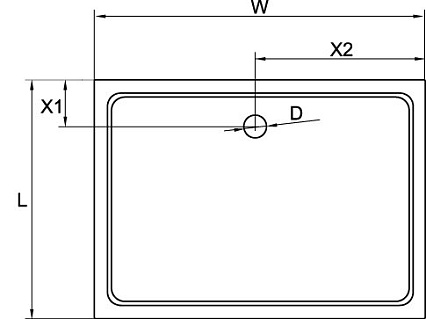  Поддон для душа Cezares Tray 120x80 стеклокомпозит, прямоугольный