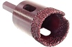 Коронка алмазная вакуумная по камню D28-10W-35L-Ш8 (28х35 мм; хвостовик HEX8 мм) Messer 06-36-028