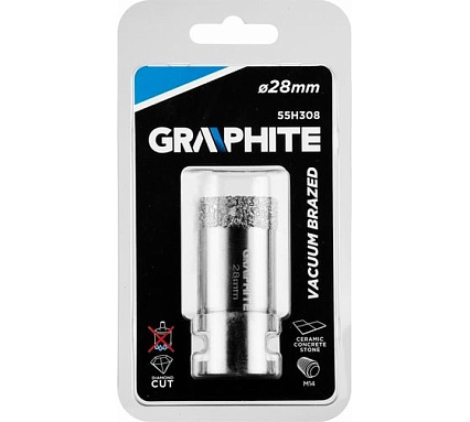 Сверло корончатое (28 мм; M14) Graphite 55H308