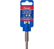 Бур по бетону Tsunami PROFESSIONAL Cross 6х160/110 мм, SDS-plus T10610300006160