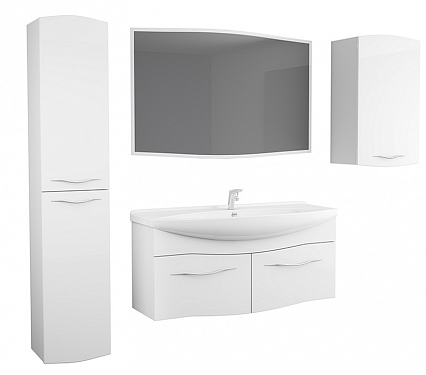 Мебель для ванной Alvaro Banos Carino 120 см, белый лак