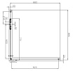 Душевой уголок Aquanet Logic AE32-S-90х90U-CT 90x90