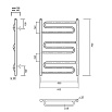 Полотенцесушитель водяной Domoterm Офелия П9 500x700 хром