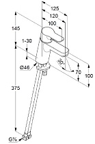 Смеситель для раковины Kludi Pure&Easy 370280565