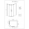 Душевой уголок Grossman Cosmo GR-2120R 120x80 асимметричный, правый