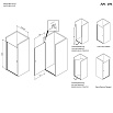 Душевая дверь Am.Pm Sunny W87G-80-1P-BT 80x190 прозрачное, черный матовый