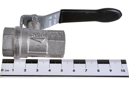 Шаровой кран RUB BRECIA 3/8 DN10 PN65, ВР-ВР, S.33, промышленный, ручка S33C00