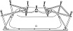 Каркас для ванн Excellent MR-16 Arana