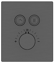 Смеситель для душа Vincea VSCV-321TGM термостат, вороненая сталь