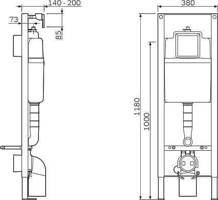 Инсталляция для унитаза Am.Pm Wisa XS 8050.452749