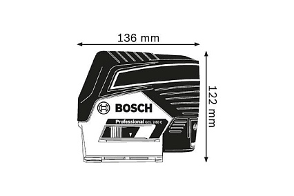 Комбинированный лазерный нивелир Bosch GCL 2-50 C + крепление RM2 0.601.066.G00