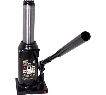 Бутылочный домкрат Rockforce 15 т, с клапаном, 205-390 мм, ход штока 125 мм RF-T91504(Euro)