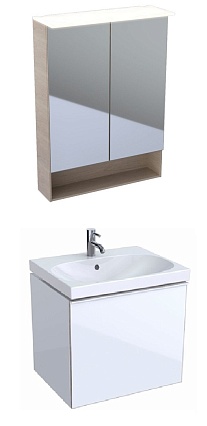 Мебель для ванной Geberit Acanto 59.5 см белый