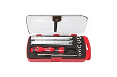 Реверсивная телескопическая переставная отвертка Forsage 2в1с набором бит и головок13 предметов F-2133(29220)