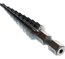 Сверло ступенчатое по металлу (9 ступеней; 4-12 мм; HSS) Makita D-40082