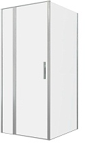 Душевой уголок Allen Brau Priority 90x80 3.31026.BA + 3.31041.BA, прозрачный, серебро браш