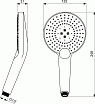 Ручной душ Ideal Standard Idealrain Evo Round XL3 B1759AA