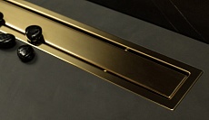 Душевой лоток Pestan Confluo Premium Gold Line 750 золото