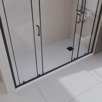 Поддон для душа BelBagno TRAY-MR-UNO-AH-170/70-35-W-NO 170x70 белый, накладка черный